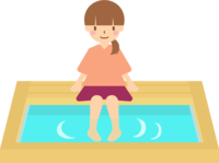 People in the footbath