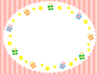 Pink border gift frame-frame material