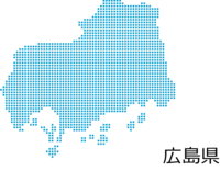 Hiroshima Prefecture-Square dot design map