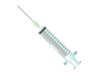 Syringe with fine scale