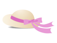 帽子(粉色丝带)