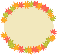 もみじ-紅葉-秋のフレーム枠