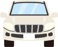 从正面看的SUV车