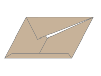 茶色い封書素材