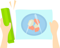 Wrapping food