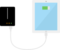 Mobile battery and tablet