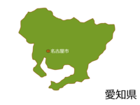 Map of Aichi prefecture and Nagoya city
