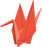 Origami crane (red)
