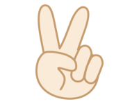 手2做乔基片v签名的手指