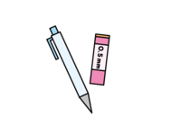 Mechanical pencil and core material