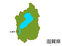 滋贺县和大津市的地图