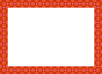 红色方格图案的装饰框