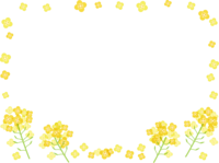 菜の花のフレーム飾り枠