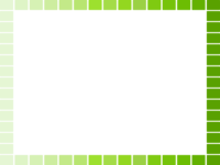 黄緑と緑のグラデーションのフレーム飾り枠