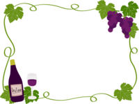 葡萄和葡萄酒装饰框