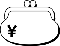 钱包形状(黑白装饰框)