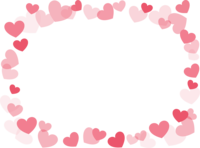 Pink heart-shaped frame that pops off Decorative frame