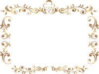 Elegant gold frame Decorative frame