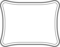 シンプルな二重線の線フレーム飾り枠