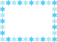 Frame of the frame of the snowflake