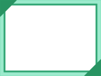 Simple green line frame Decorative frame