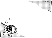 咖喱和格子图案(黑白装饰框)