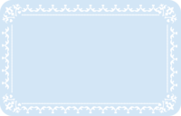 浅蓝色简单花边装饰框