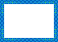 ブルー系チェック模様のフレーム飾り枠
