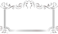 Elegant silver frame Decorative frame