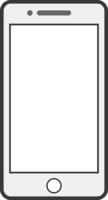 White smartphone frame Decorative frame