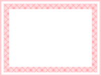 Refreshing pink checkered frame Decorative frame