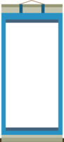 青い掛け軸のフレーム飾り枠