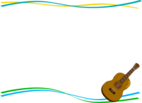 Guitar top and bottom frame Decorative frame