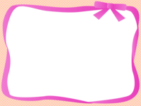 粉红色丝带的边框点框装饰框