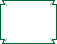 二重線の多角形フレーム飾り枠