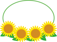 4-wheel sunflower frame Decorative frame