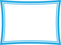 Blue simple double line frame Decorative frame