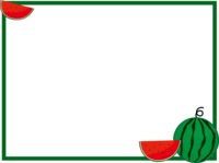 Simple watermelon frame Decorative frame