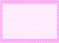 ダイヤ柄パターンのピンク色のもこもこフレーム飾り枠