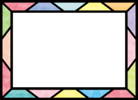 Stained glass style frame Decorative frame