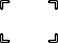 Simple black and white four-corner frame Decorative frame