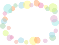 Frame with fluffy polka dots Decorative frame