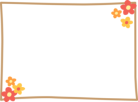 小花的简单装饰框