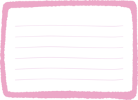 手書き風の太枠メモ帳フレーム