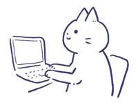Cat on a computer