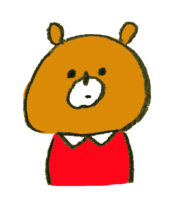 Bear wearing clothes
