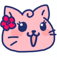 Girl face cat icon