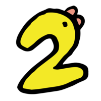 数字"2"小鸡