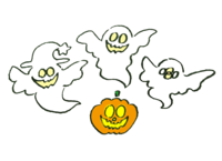 ghosts summoned from pumpkin
