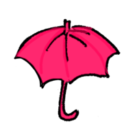 粉红色伞